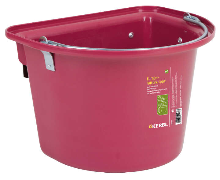 KERBL Turnier-Futterkrippe mit Einhängebügel und Tragegriff